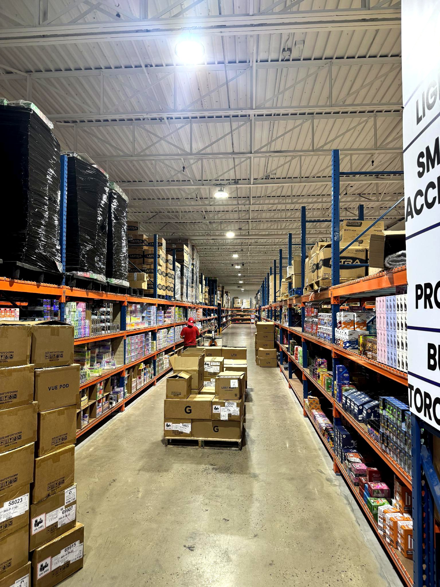 Snacks and candy aisle