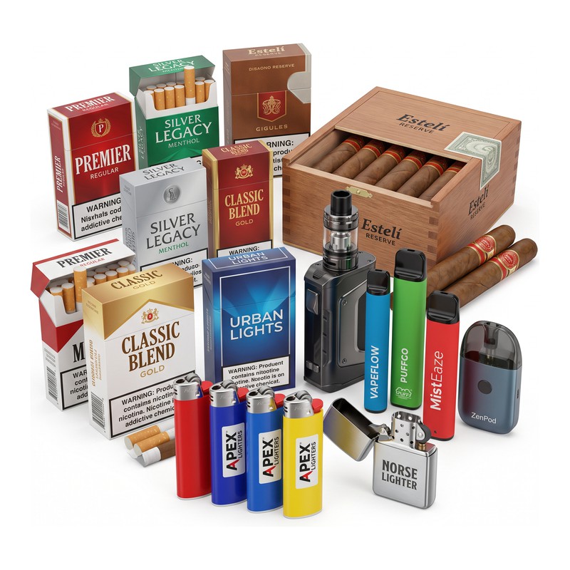Tobacco and vape products at NTC wholesale