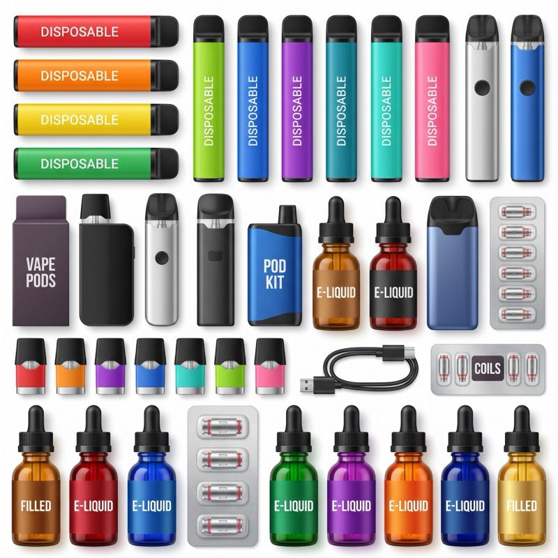 Vape products and e-liquids at NTC wholesale