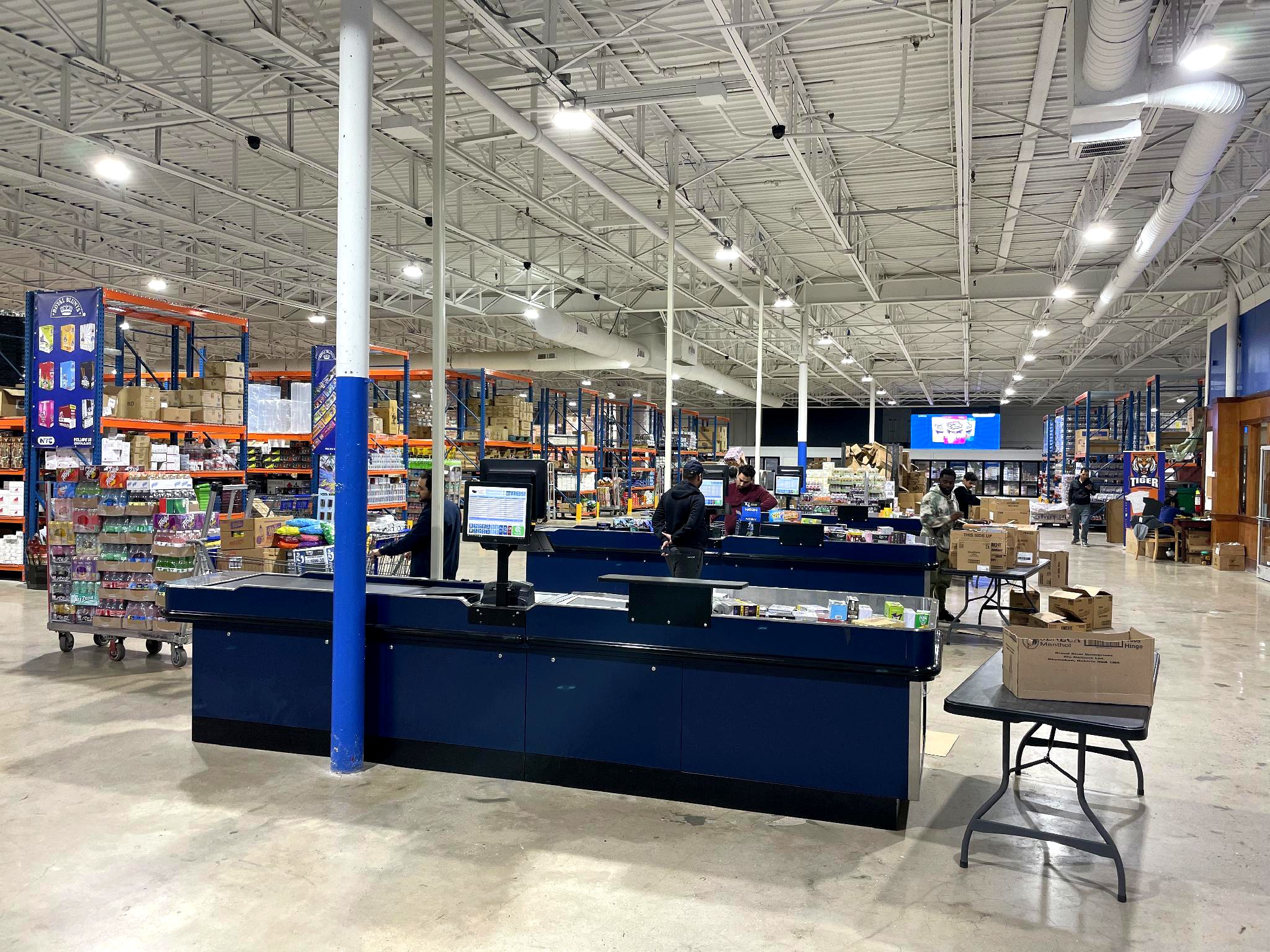 NTC checkout counters — cash and carry wholesale
